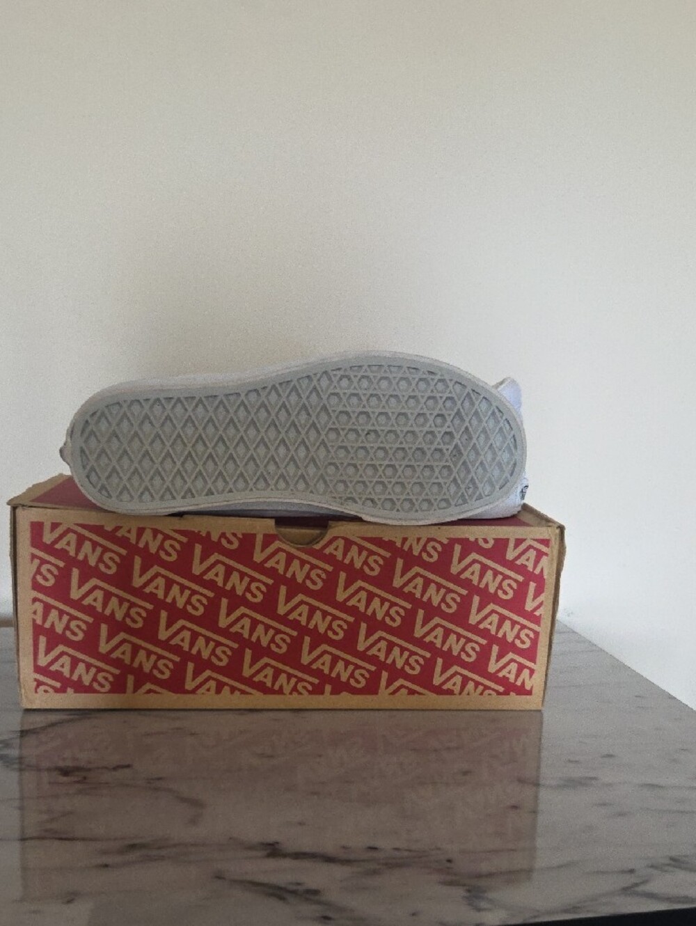 Vans Women's White Low-Top Canvas Sneakers - Picture 3 of 7